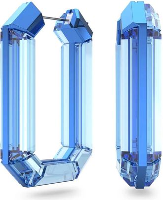 Swarovski Lucent Statement Oorbellen - Dames - Oorbellen - Blauw - ONE Size - Accessoires