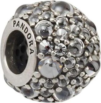 Pandora Shimmering Droplets Charm - Dames - Armbanden - Grijs - ONE Size - Accessoires