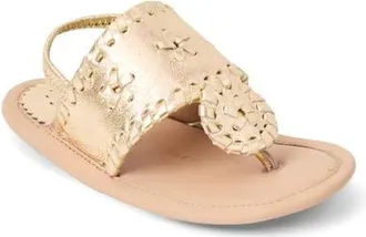 Jack Rogers Jacks Slingback Sandal in Platinum at Nordstrom, Size 9-12M