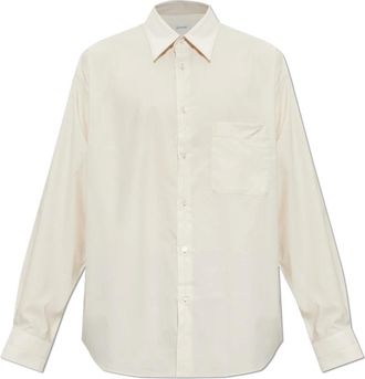 Christophe Lemaire Regular Shirt - Heren - Overhemden - Beige - Maat: XL Katoen
