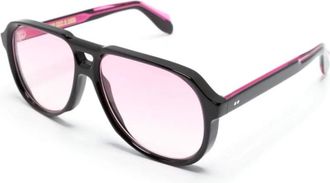 Cutler and Gross 9782 Aviator Zonnebril - Dames - Zonnebrillen - Zwart - 60 MM - Accessoires