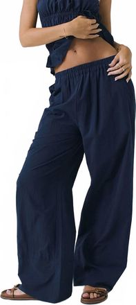 Chaser Dorit Wide Leg Trousers In Navy
