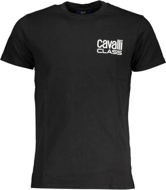 Cavalli Luxe Logo Tee - Heren - T-shirts - Zwart - 2XL - Katoen - Tops