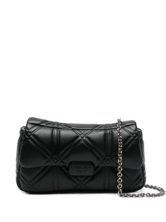Emporio Armani quilted chain clutch bag - women - Polyester - One Size - Black