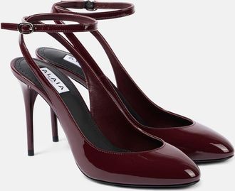 Alaia Decollete 90 patent leather pumps
