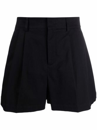Red Valentino flared high-waisted shorts - Black
