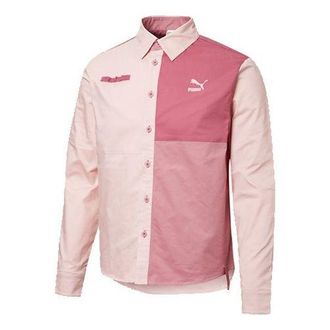 Puma Outdoor Logo Shirt Pink White 532188-15