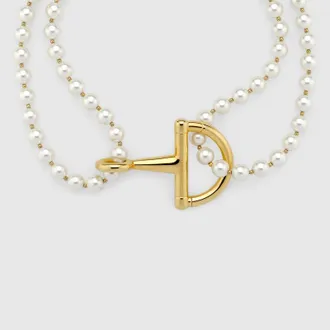Gucci Necklace With Stirrup, Gold-toned metal, Gold-toned metal