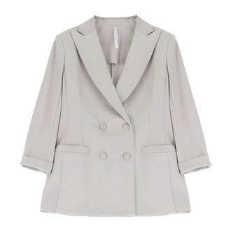 Imperial Blazers, female, White, Size: 2XS Giacca Doppiopetto