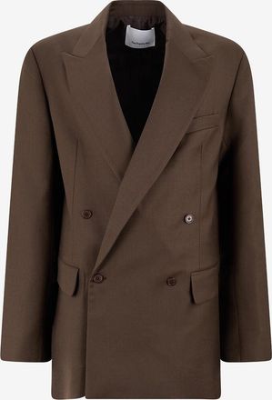 Frankie Shop Doppelreihiger Flanell-Blazer Newark