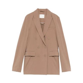 Circolo 1901 Blazers, female, Brown, Size: XS Double-Breasted
