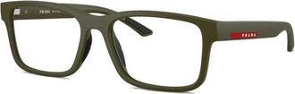 Prada PS 01Rv 15X1O1 Optical Frame - Heren - Brillen - Groen - 54 MM - Accessoires