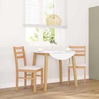 vidaXL Sedie da Pranzo con Cuscini 2 pz in Legno Massello di Hevea - Vidaxl
