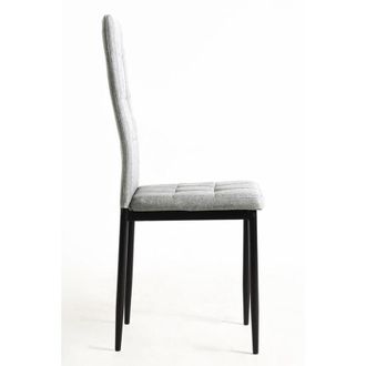 Regalos Miguel Packs Sillas Comedor - Pack 4 Sillas Lan Tela - Gris Claro