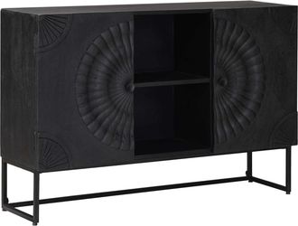 vidaXL Aparador Negro 105 X 30 X 68 Cm Vidaxl