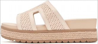 Mia Womens Caleena Platform Sandals In Bone