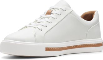 Clarks Womens Un Maui Lace Derbys, White Leather, 4 UK