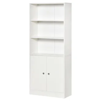 HOMCOM Estanter&iacute;a 70x29.5x167 cm blanco