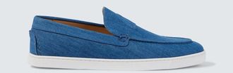 Christian Louboutin Varsiboat denim slip-on shoes
