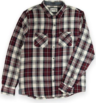 Sovereign Code Redwood Button Down Shirt in Dk Red/luke Plaid at Nordstrom, Size X-Large
