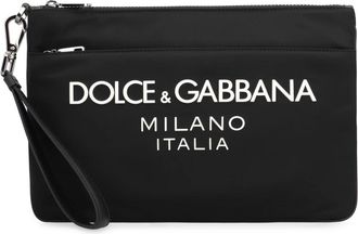 Dolce & Gabbana Nylon Pouch - Heren - Tassen - Zwart - ONE Size - Nylon - Tassen