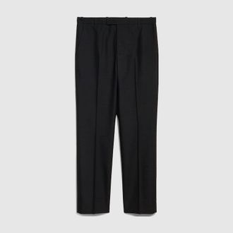 Gucci Wool Pants With Gucci Fil Coup&eacute;, Size 44, Grey