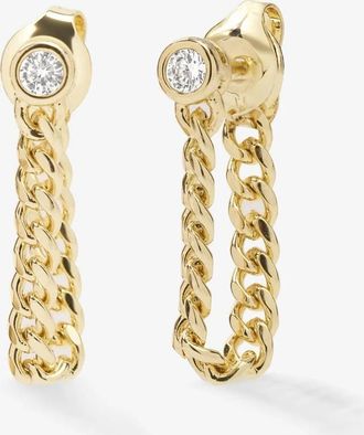 Melinda Maria Womens Julian Soft Chain Hoops Earrings In Gold