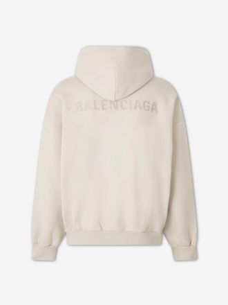 Balenciaga Logo Hooded Jersey