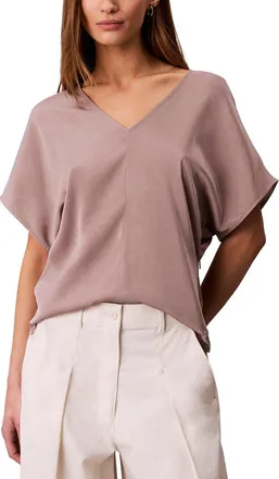 Calvin Klein Washed Satin T-Shirt