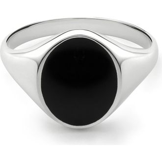 Miansai Heritage Ring in Sterling Silver/Black at Nordstrom, Size 11