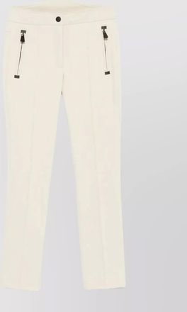 Moncler stretch twill trousers fleece cuffs