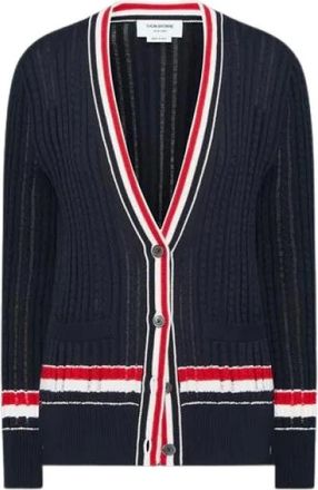 Thom Browne Donna, Maglie, Blu, M, new