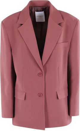 Isabelle Blanche Single-breasted Blazer - Dames - Blazers - Bruin - S - Leer - Jassen