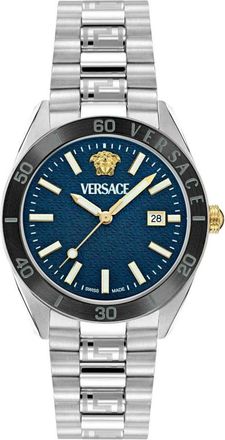 Versace Horloges - Heren - Horloges - Blauw - ONE Size - Accessoires