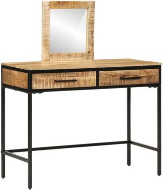 vidaXL Dressing Table Brown 100 x 40 x 120 cm Solid Mango wood vidaXL