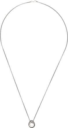 Rosa Maria Sterling zilveren halsketting met diamanten hanger