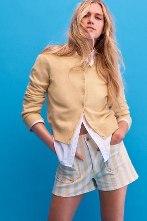 Maeve The Colette Striped Shorts by Maeve