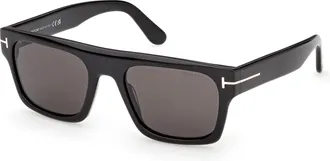 Tom Ford Cyrus-02 Smoke Browline Mens Sunglasses FT1337 01A 53