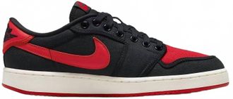 Nike Jordan Mens Ajko 1 Low Sneakers In Red-Sail