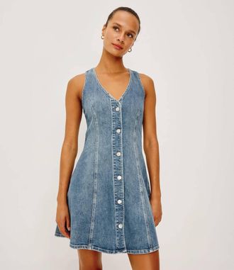 Rails The Anaheim Dress In Denim Heritage Blue