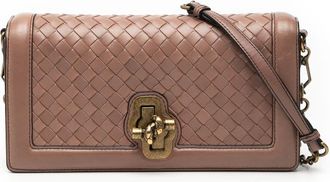 Bottega Veneta Pre-owned Bottega Veneta Nappa Intrecciato Olimpia Knot Crossbody B07688581T