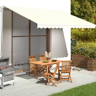 Berkfield Home Replacement Fabric for Awning Cream 4.5x3.5 m in Beige