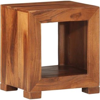vidaXL Vidaxl - Mesa Auxiliar Madera Maciza Acacia 37x29x40 Cm