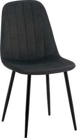 Clp Silla De Comedor Baxter En Terciopelo Negro