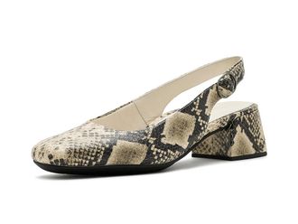 Vionic Reyes Womens Shoes Cream Snake Leather : 7.5 M