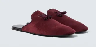 Gucci Tasseled velvet mules