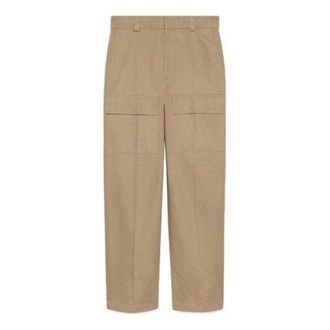 Gucci Cotton Wide Leg Cargo Pant Light Brown 762309-ZAPRO-9569