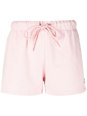 Autry Tennis logo-patch shorts - women - Cotton - M - Pink