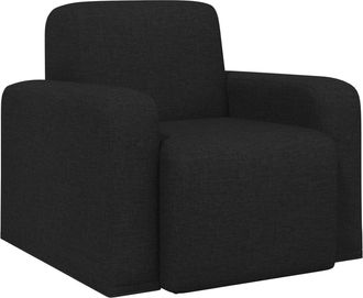 vidaXL Sill&oacute;n Negro Tela Vidaxl