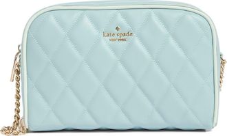 Kate Spade New York care colorblock diamond quilt leather crossbody bag in Wild Sage Multi at Nordstrom Rack